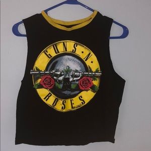 Guns N Roses Crop Tank